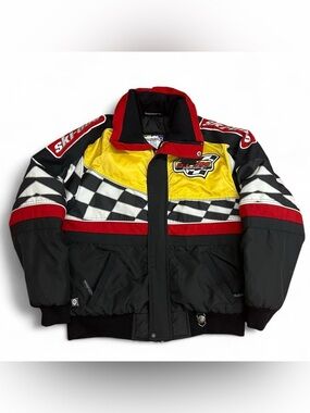Mens Vintage 90s Skidoo Snowmobile Jacket size Small Quilted Insulated